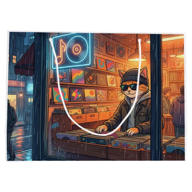 Crate Digging at the Vinyl Store (Baksidan)