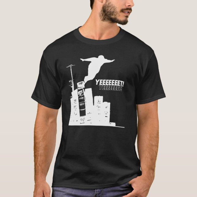 Cratechallenge Yeet Vintage Distress Stil T Shirt (Framsida)
