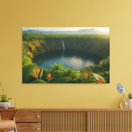 Crater Bloom Sanctuary Canvastryck