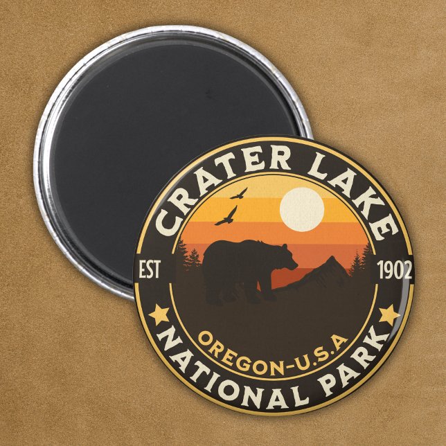 Crater Lake National Park Est 1902 Magnet (Skapare uppladdad)