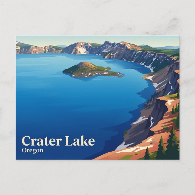 Crater Lake National Park USA Vykort (Framsida)