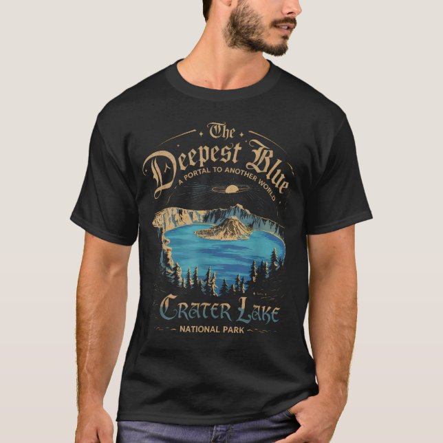 Crater Lake Nationalpark Oregon T Shirt (Framsida)