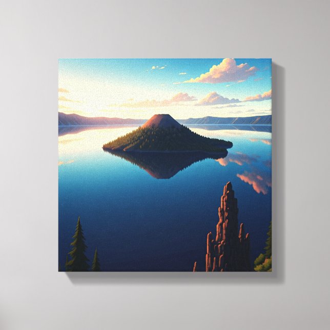 Crater Lake Oregon Canvastryck (Framsida)