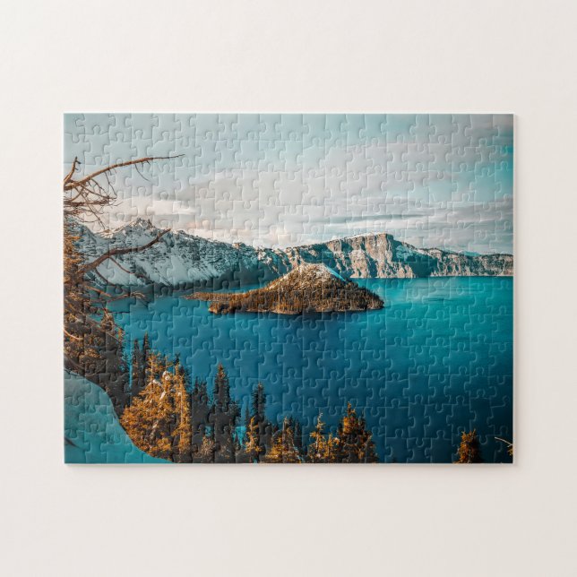 Crater Lake Oregon. Pussel (Horisontell)
