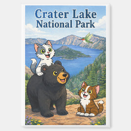 Crater National Park Magnet av Catnaps-N-Chaos