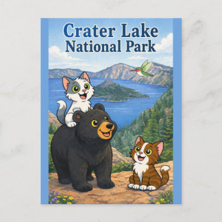 Crater National Park vykort av Catnaps-N-Chaos