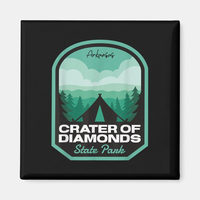Crater Of Diamonds State Park Ar Camping Magnet (Framsidan)