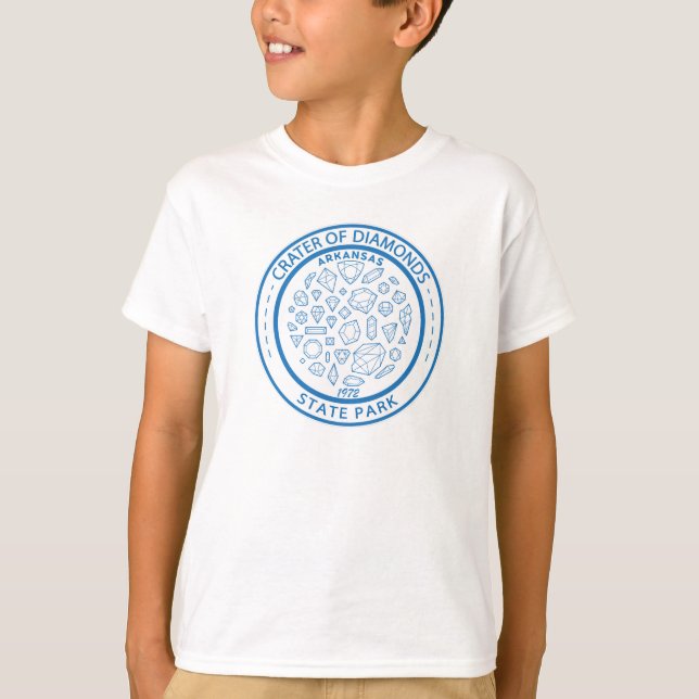 Crater of Diamonds State Park Arkansas Badge T Shirt (Framsida)