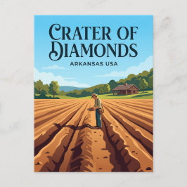 Crater of Diamonds State Park USA -> Diamantkrater Vykort