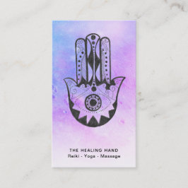*~* Crater of Måne Hamsa Hand of Fatima Meditation Visitkort