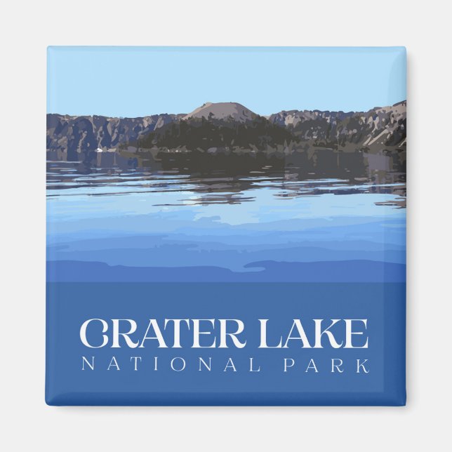 Crater Sjö nationalpark Magnet (Framsidan)