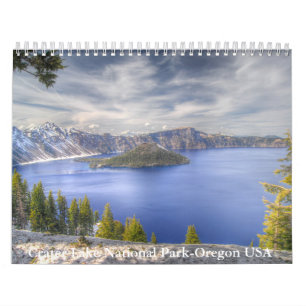 Crater Sjö nationalpark, Oregon, Förenta staterna Kalender