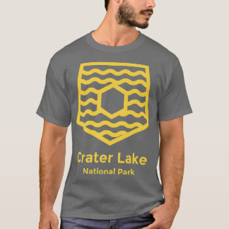 Crater Sjö nationalpark Oregon Minimalist Retro T Shirt