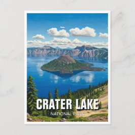 Crater Sjö nationalpark Oregon Travel Vykort