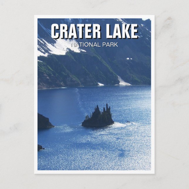 Crater Sjö nationalpark Oregon Travel Vykort (Framsida)