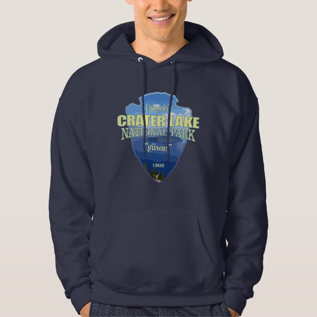 Crater Sjö NP (pilhuvud) Hoodie (Framsida)