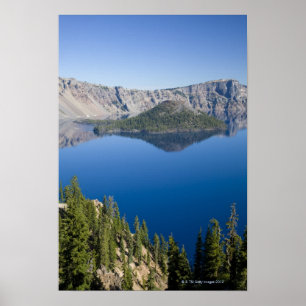 Crater Sjö och guideön Poster