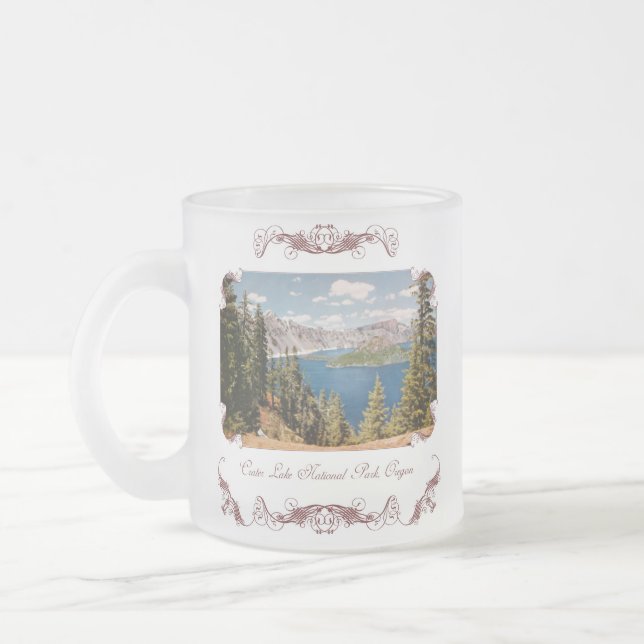 Crater Sjö Oregon Frosted Coffee Mugg (Vänster)