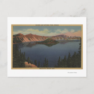 Crater Sjö, Oregon - guideövy #2 Vykort