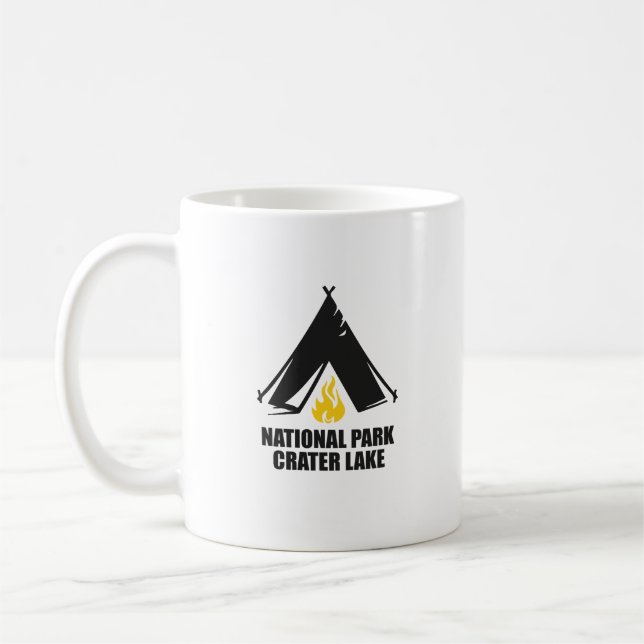Crater Sjö - Oregon Kaffemugg (Vänster)