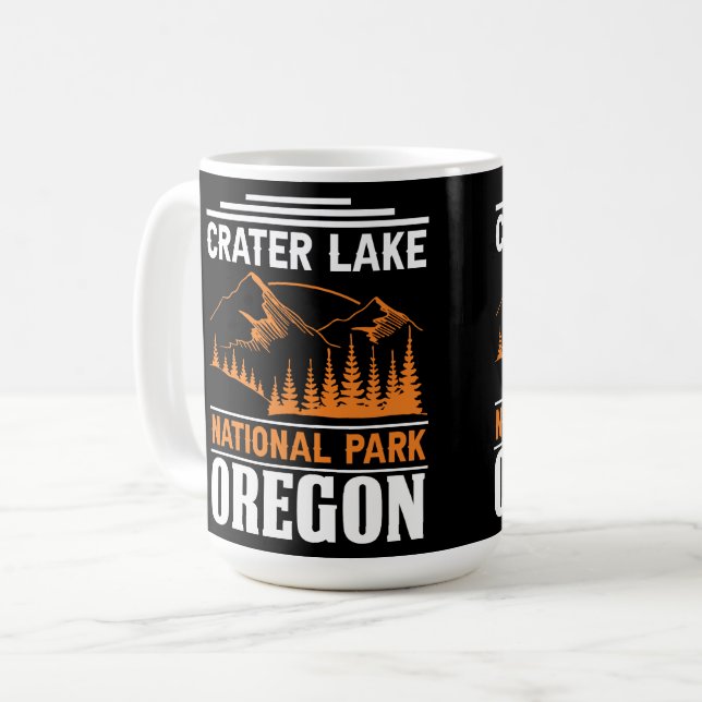 Crater Sjö Oregon Kaffemugg (Framsida vänster)