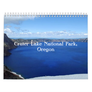 Crater Sjö Oregon Kalender