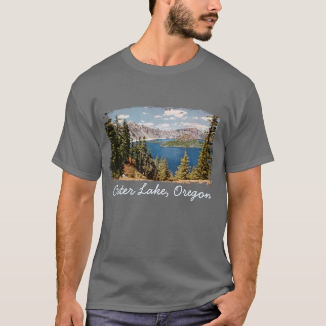 Crater Sjö Oregon Manar Shirt Tee Shirt (Framsida)