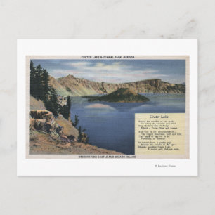 Crater Sjö, Oregon - Observation Vykort