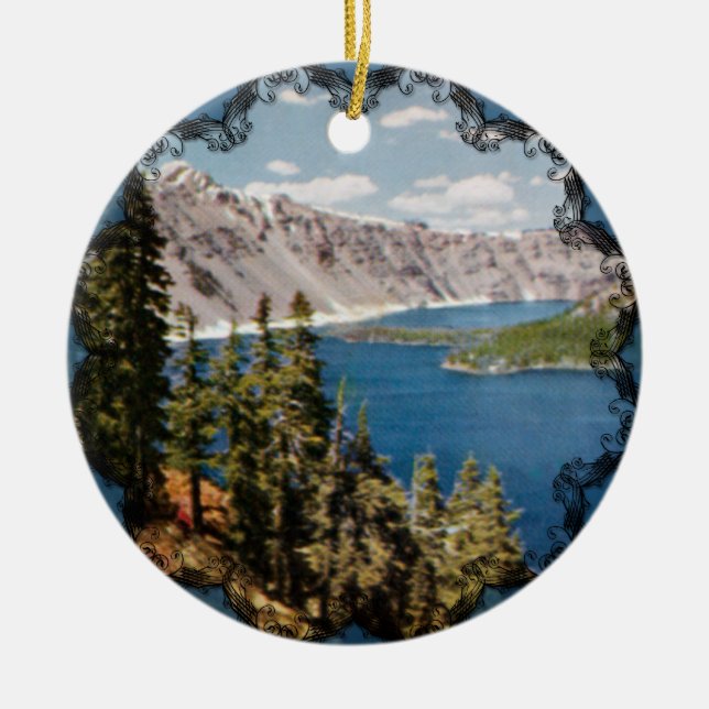 Crater Sjö Oregon Ornament (Framsidan)