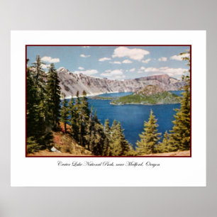 Crater Sjö Oregon Poster