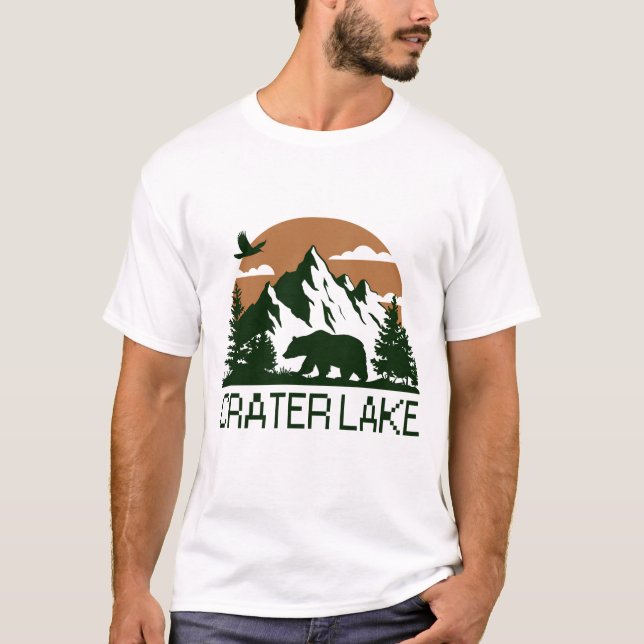 Crater Sjö - Oregon T Shirt (Framsida)