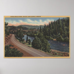 Crater Sjö, Oregon - Upper Rogue Poster