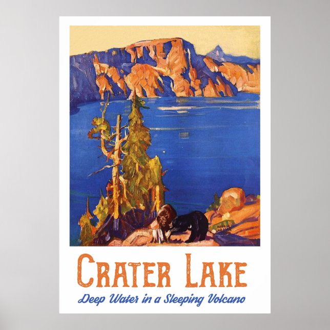 Crater Sjö Poster (Framsidan)