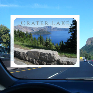Crater Sjö, Rim Village View, National Park ELLER Magnet