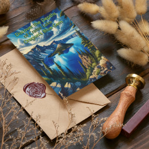 Crater Sjöar Serene God morgon Vykort