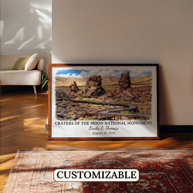 Craters of the Moon National Monument Idaho Anpass Poster (Skapare uppladdad)