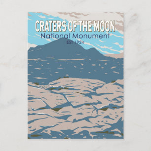 Craters of the Moon National Monument Idaho Retro Vykort