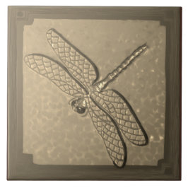 Crateur Dragonfly Tile, Golden Kakelplatta