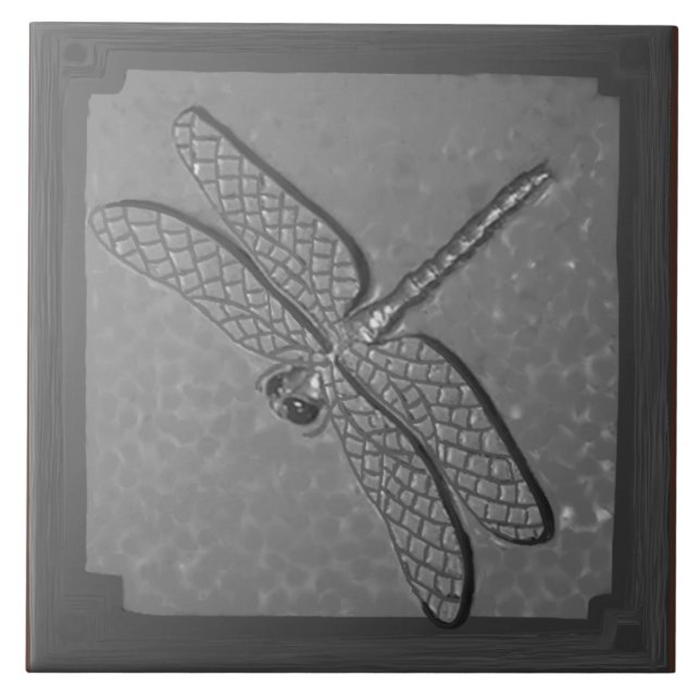 Crateur Dragonfly Tile, Golden Kakelplatta (Framsidan)