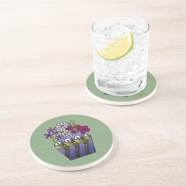 Crateur Lily Vas Sandstone Underlägg (Sidan)