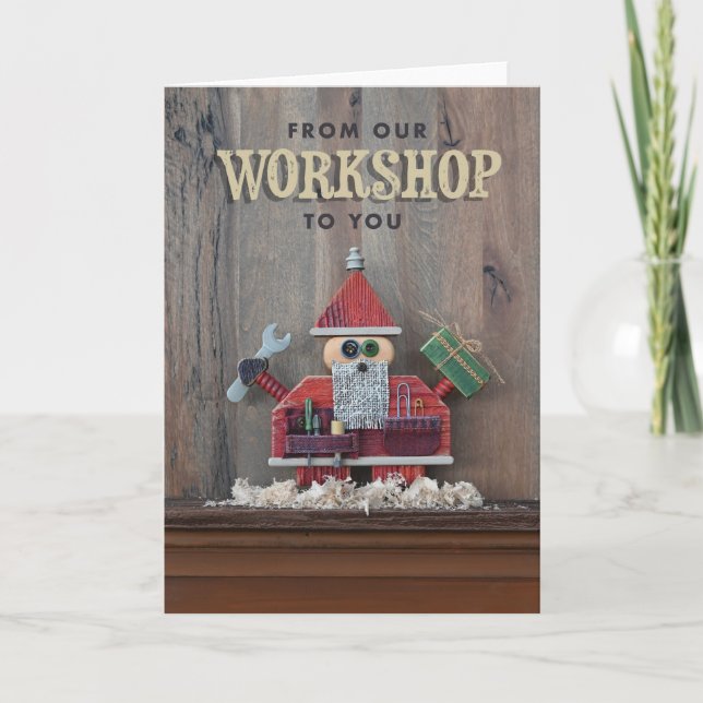 Crateur Santa julkort Tack Kort (Framsida)