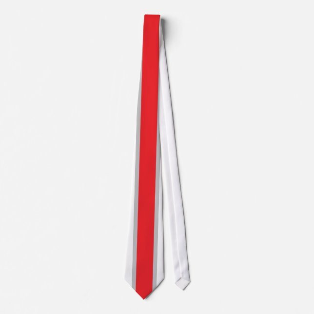 Cravate élégante à rayures rouges et blanches pour slips (Framsida)