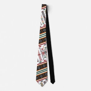 CRAVATE MOTIF MZEB AMAZIGH SYMBOLE DES BERBERES SLIPS