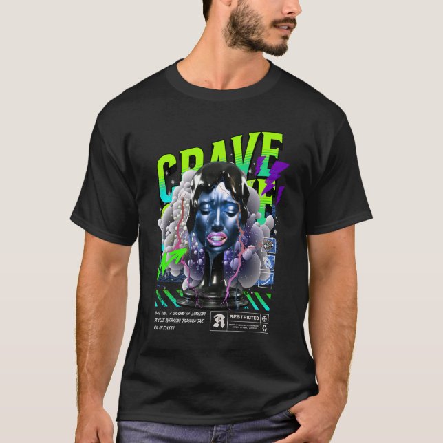 Crave: Veil of Excess T Shirt (Framsida)