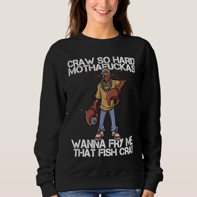 Crawfish Boil  Cajun Louisiana Seafood Rapper Food T Shirt (Framsida)