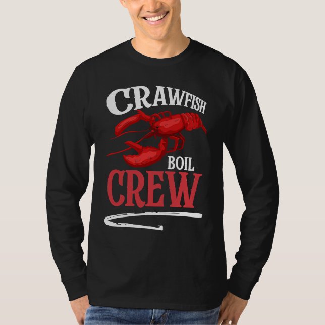 Crawfish Boil Crew Crayfish  2 T Shirt (Framsida)