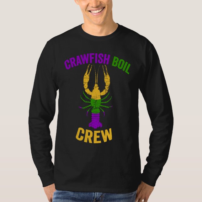 Crawfish Boil Crew Tee Lobster Crayfish Mardi Gras (Framsida)