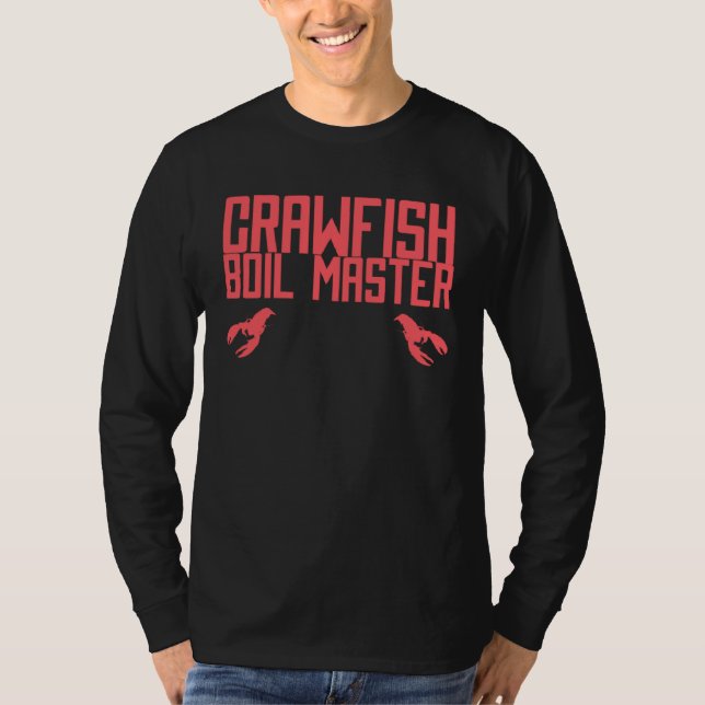Crawfish Boil Master Cajun Party T Shirt (Framsida)