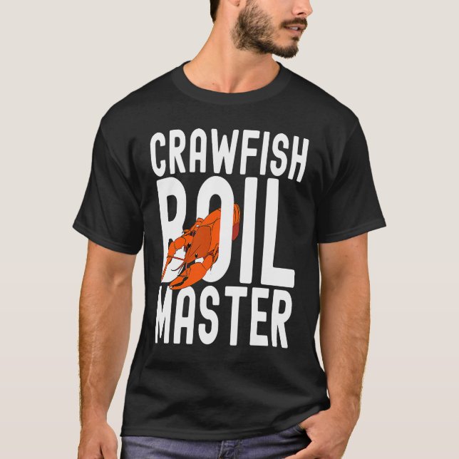 Crawfish Boil Master Mens Crawfish Crew  1 T Shirt (Framsida)