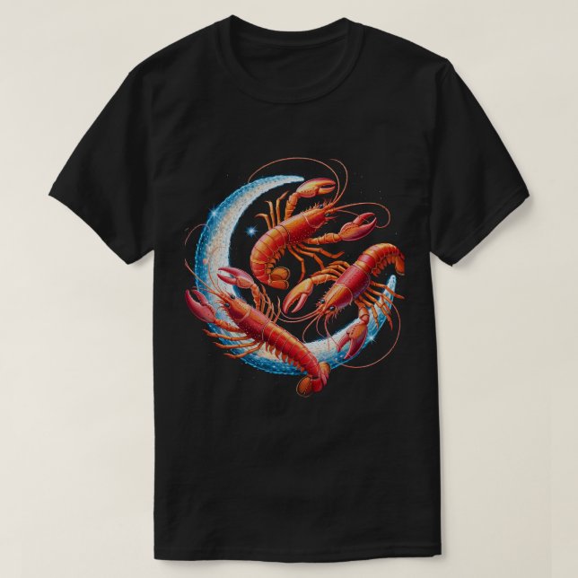 Crawfish Boil Red Spiny Lobster Shirt Cajun Seafoo T Shirt (Design framsida)